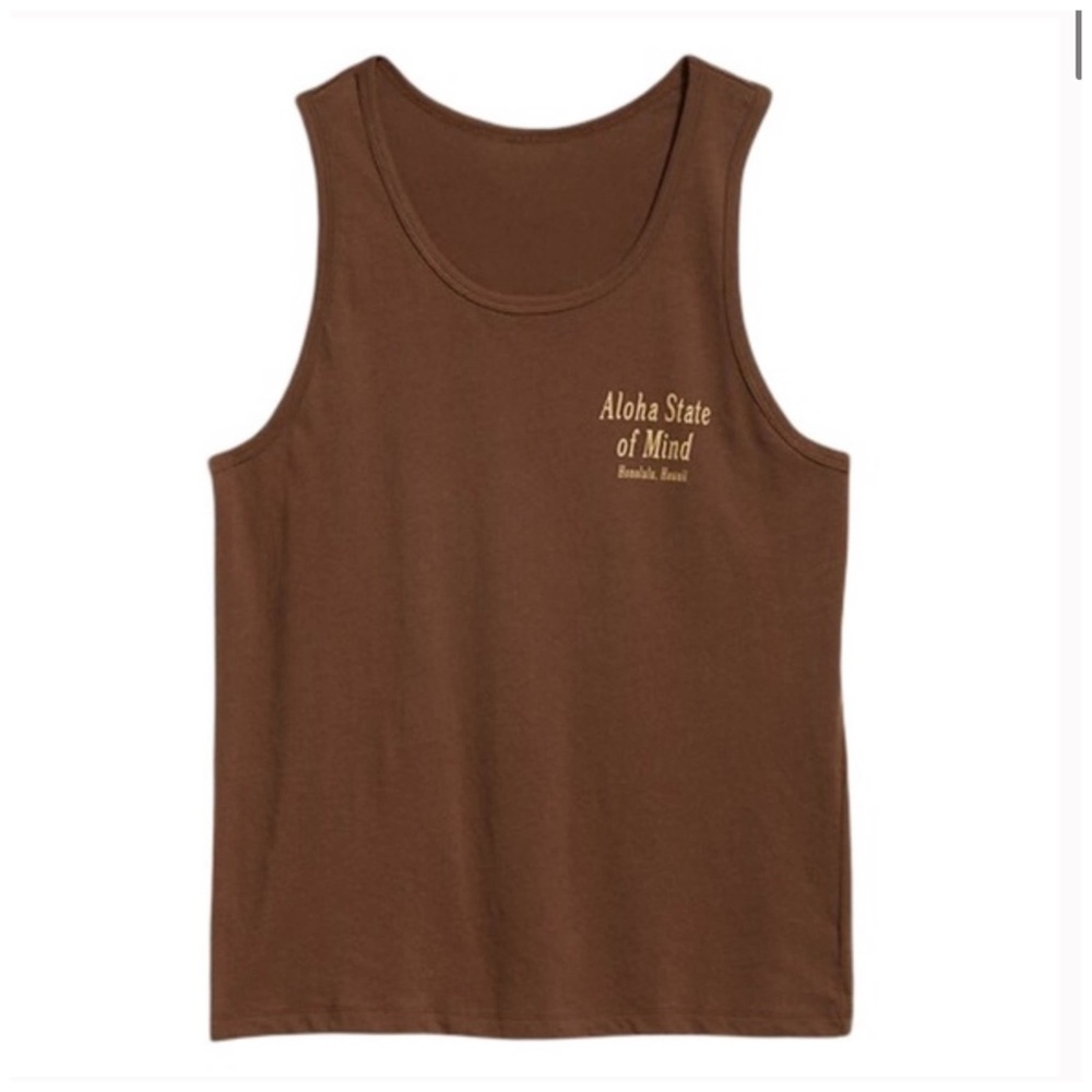 OLD NAVY • Brown Aloha State Of Mind Soft Washed Tank Top
NWT